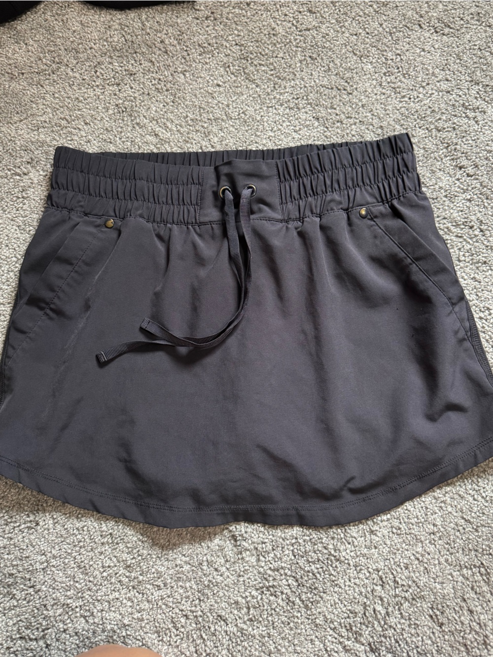 Champion Grey Drawstring Athletic Skirt